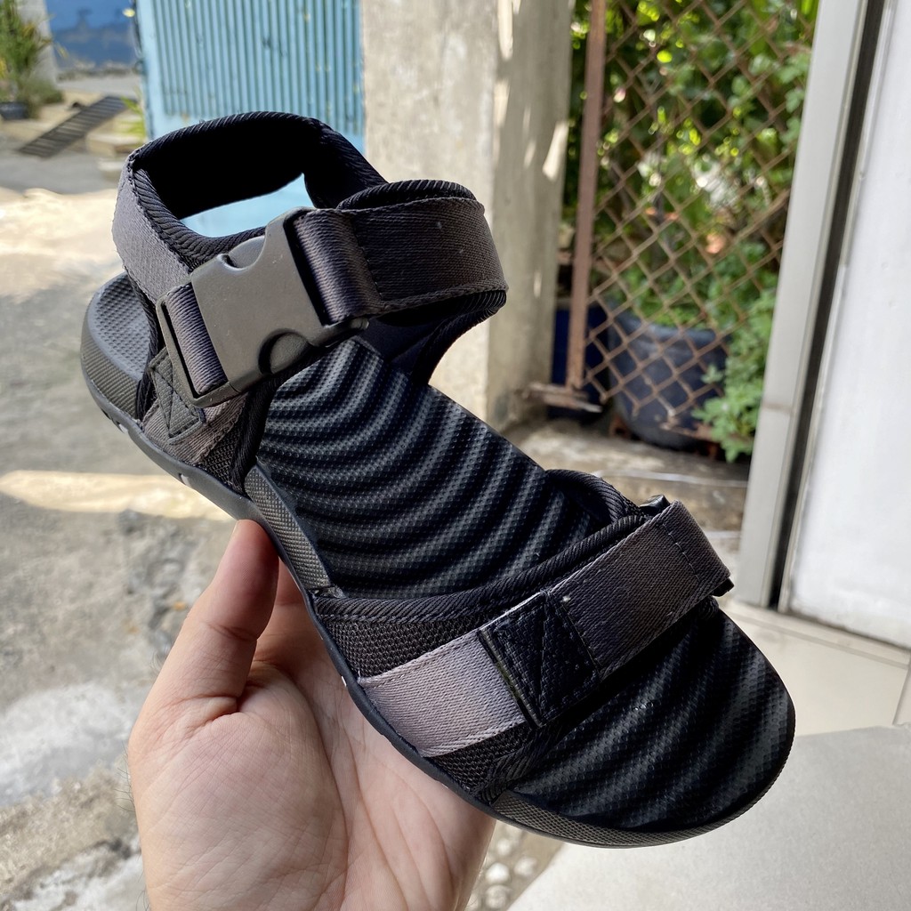 DÉP SANDAL NAM SUNSESS  MÀU XÁM AMSE2 - GIÀY SANDAL QUAI HẬU THỜI TRANG PHÁ CÁCH