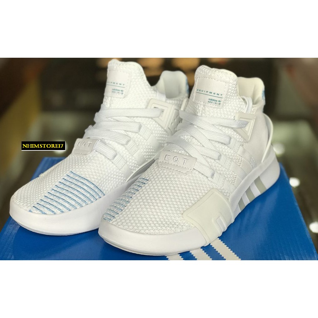 Giày Thể Thao ADIDAS EQT ADV 2018 White Blue Trắng Kẻ Xanh Da Trời