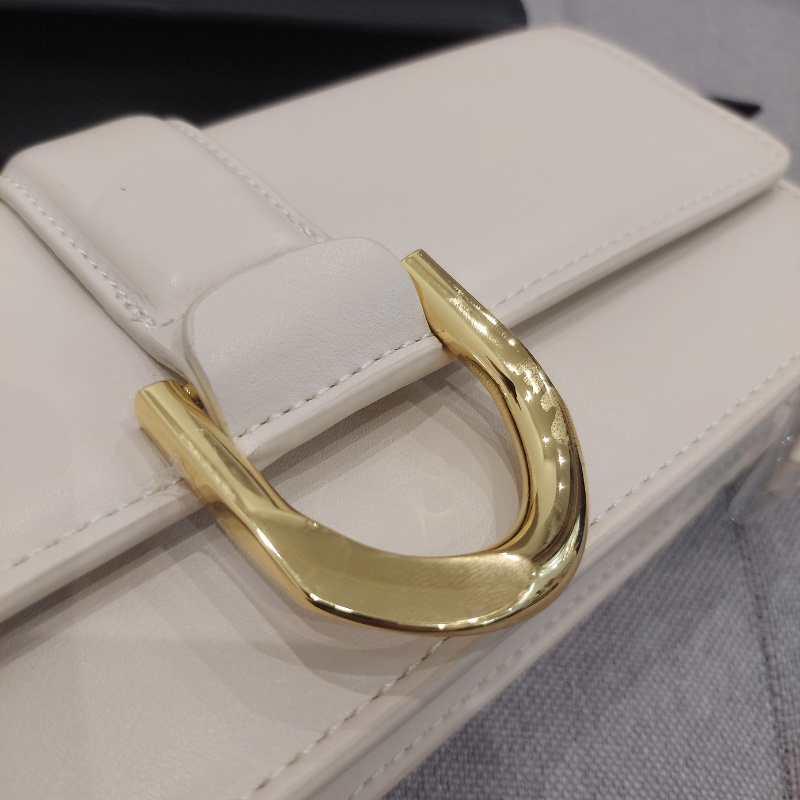 Túi Đeo Vai Kết Hợp Đeo Chéo Kẹp Nách Khóa Kim Loại Hình Móng Ngựa Sang Trọng Da Mềm Dáng Túi Dài Ví Cầm Tay Cidu CD14