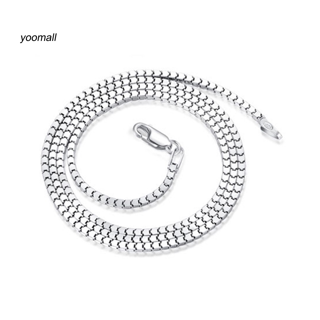 Vòng cổ Unisex Mạ Bạc 925 16 / 18 / 20 / 22 / 24inch