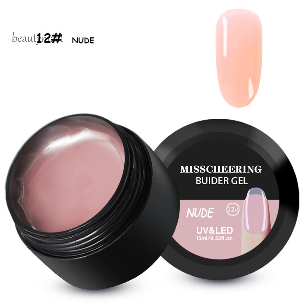 Hũ 15ml gel nối móng tay khô nhanh tạo lớp móng dày dặn