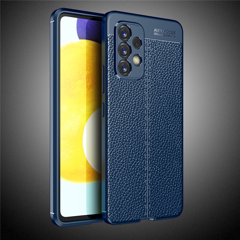 Ốp Điện Thoại TPU Mềm Phối Da PU Sang Trọng Cho Samsung Galaxy A03 A13 A23 A33 A53 A73 5G A03s A02s A53s A02 A03 Core
