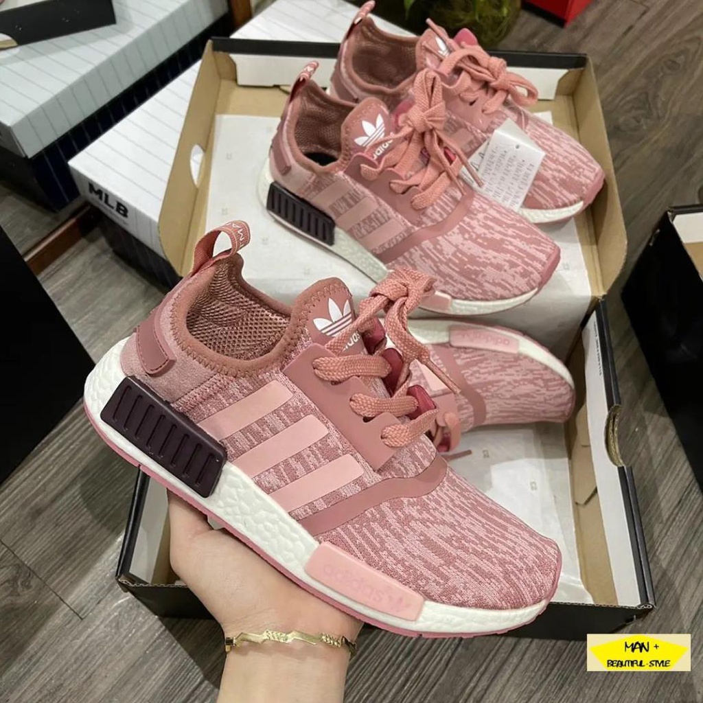 (FULLBOX + SALE SỐC) Giày thể thao sneaker NMD R1 hồng xinh xắn, năng động dành cho nữ