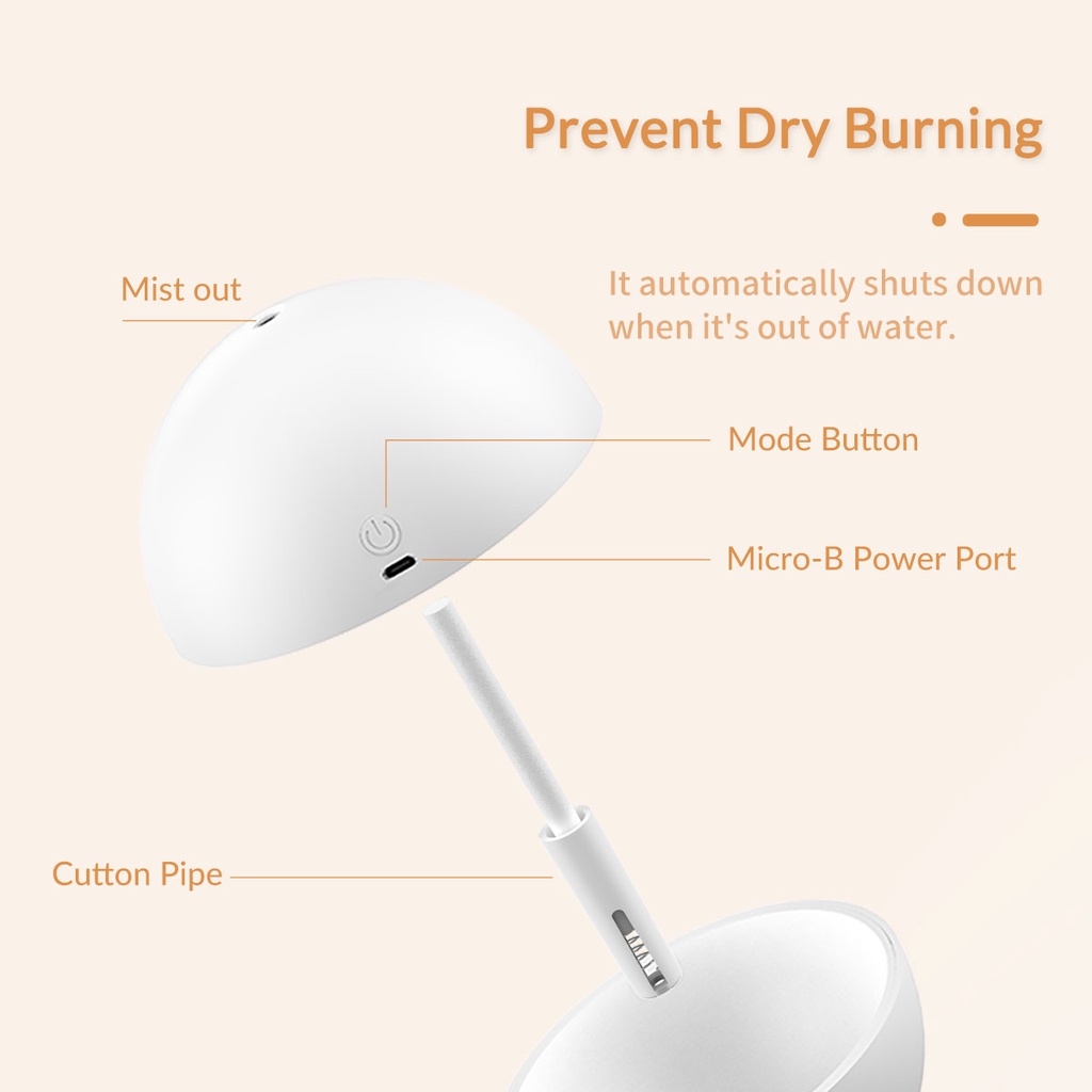 Máy tạo độ ẩm không khí kiêm đèn Kitty trang trí phòng siêu cute ORICO WT-TX5