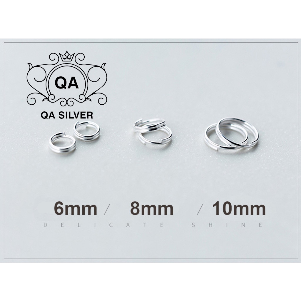 Khuyên tai bạc 925 xoắn lò xo kẹp vành bông nam nữ cuộn tối giản S925 MINIMAL Silver Earrings QA SILVER EA190911