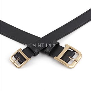 Dây Nịt Da Màu Đen Mặt Chữ D 105cm