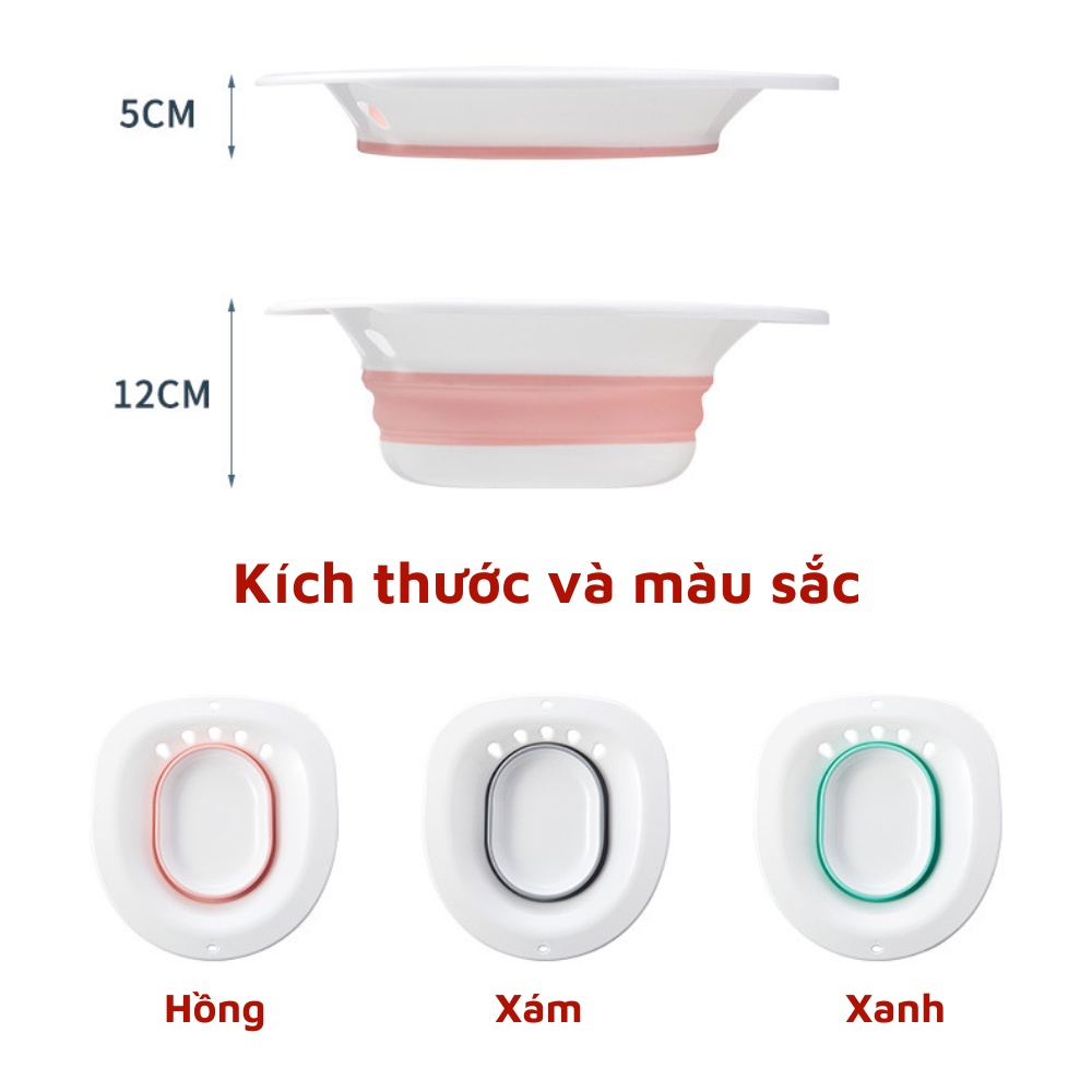 Chậu rửa và xông vùng kín kèm vòi xịt dùng vệ sinh cho phụ nữ mang thai và sau sinh hàng loại 1