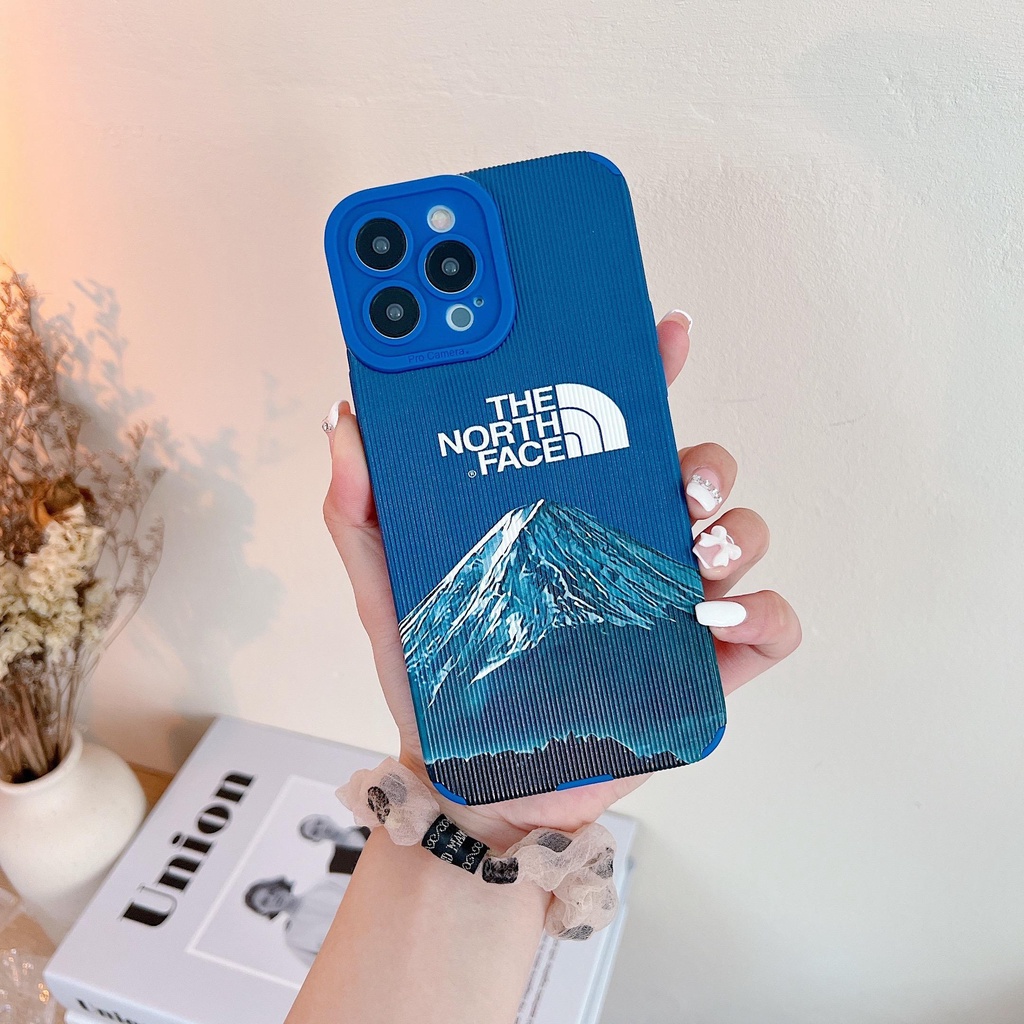 THE NORTH FACE Ốp Điện Thoại Da Sang Trọng Cho iphone 13 Pro Max i13 13pro 11 Pro Max i11 X XR Xs Max 7plus 8plus 12Pro 12 Pro Max