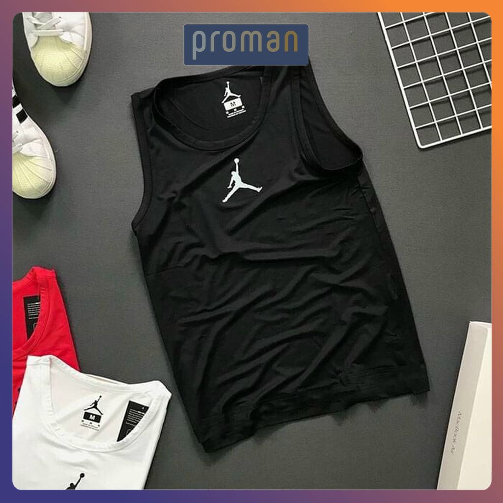 Áo ba lỗ thun lạnh, áo tanktop tập gym hình bóng chày - PROMAN