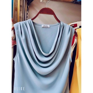Áo lụa cổ đổ