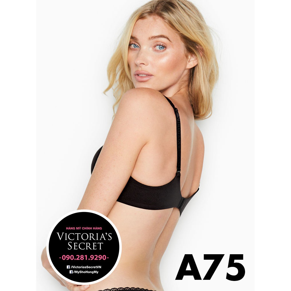 (Bill Mỹ) 34A/A75 - Áo lót Body by Victoria, màu đen cánh bướm nâng ngực, Black - Victoria's Secret USA | BigBuy360 - bigbuy360.vn