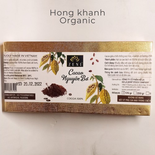 Cacao nguyên chất nguyên bơ  tốt cho hệ tim mạch giàu dinh dưỡng giảm Cholesterol chống xơ vữa động mạch đột qụy