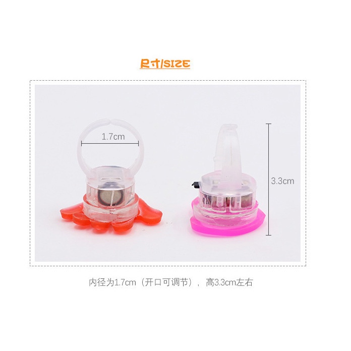 Nhẫn Hình Hoạt Hình Có Đèn LED Phát Sáng Cho Bé