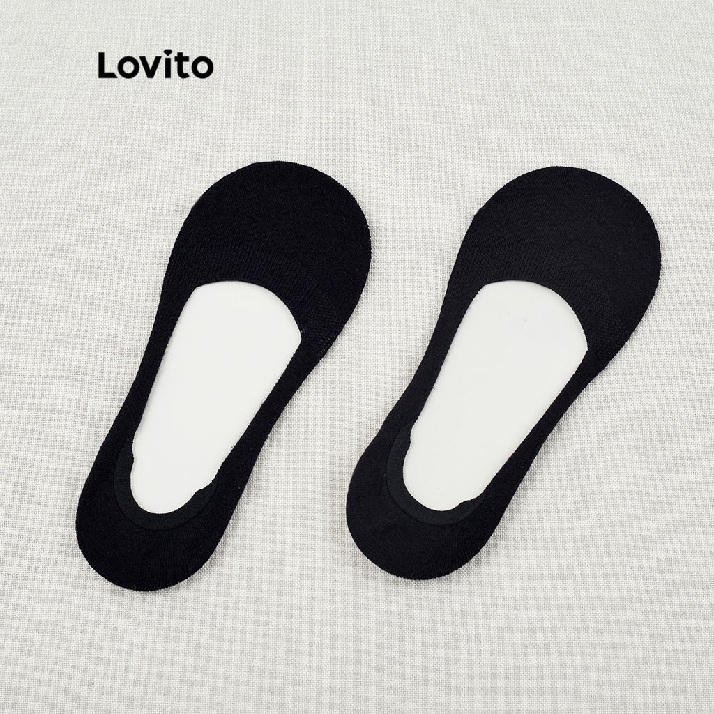 Lovito Bộ vớ vô hình trơn thường L26AD157 (Bộ 4 cặp)