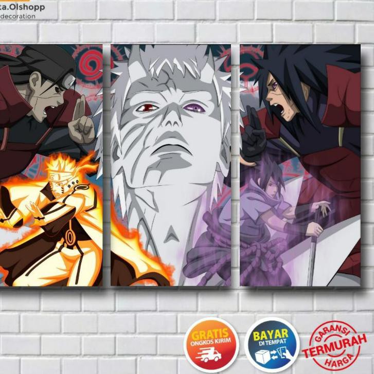 Mô Hình Nhân Vật Naruto / Sasuke / Obito / Walldecor / Display / Homedecor Trang Trí Nhà Cửa