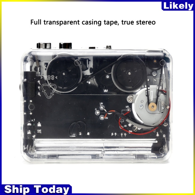 Bộ Máy Ghi Âm Băng Cát-Xét Sang Mp3 Loại c Trong Suốt