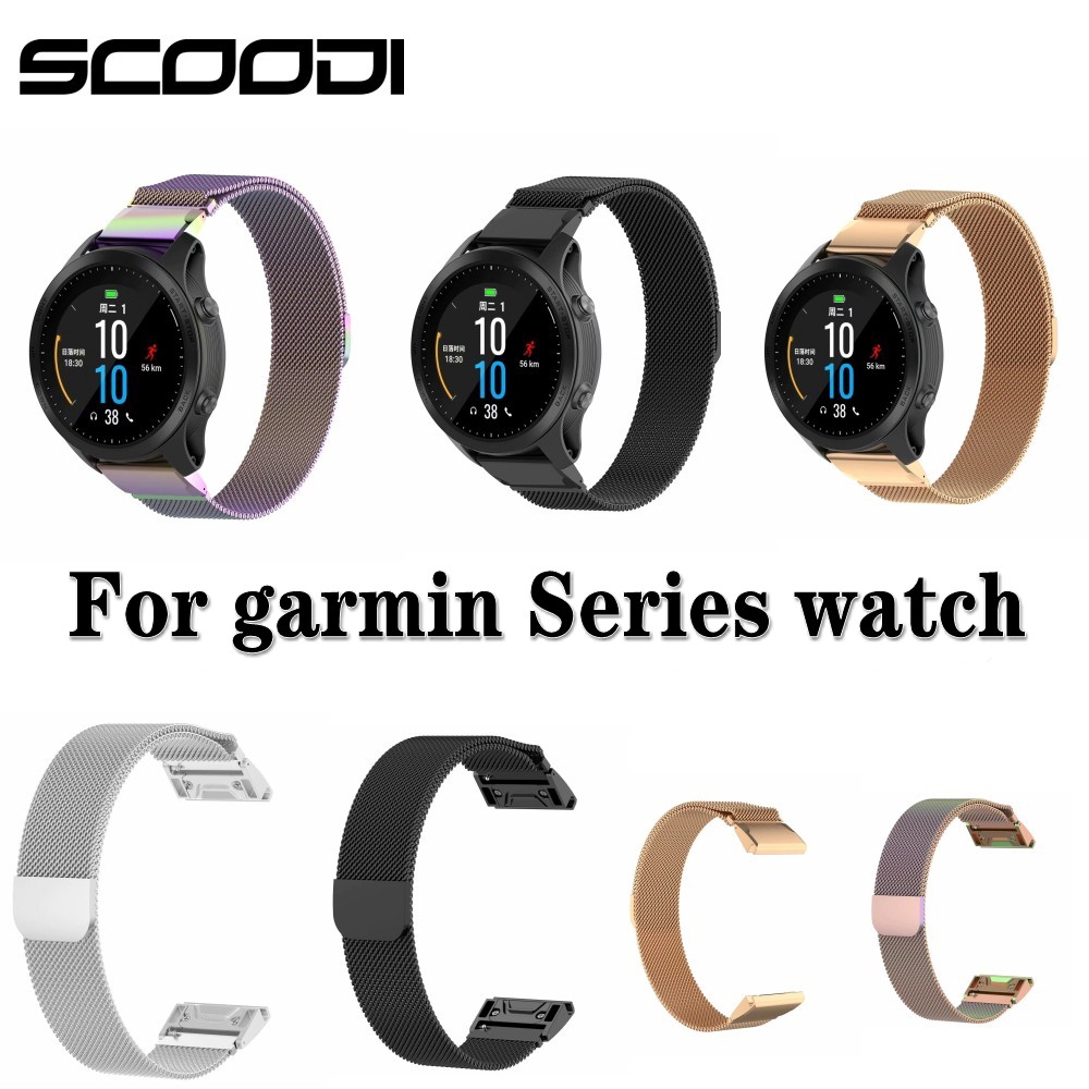 Dây Đồng Hồ Nam Châm Cao Cấp Cho Garmin Fenix 5 / 5s / 5x / 5plus / 5s Plus / 5x Plus