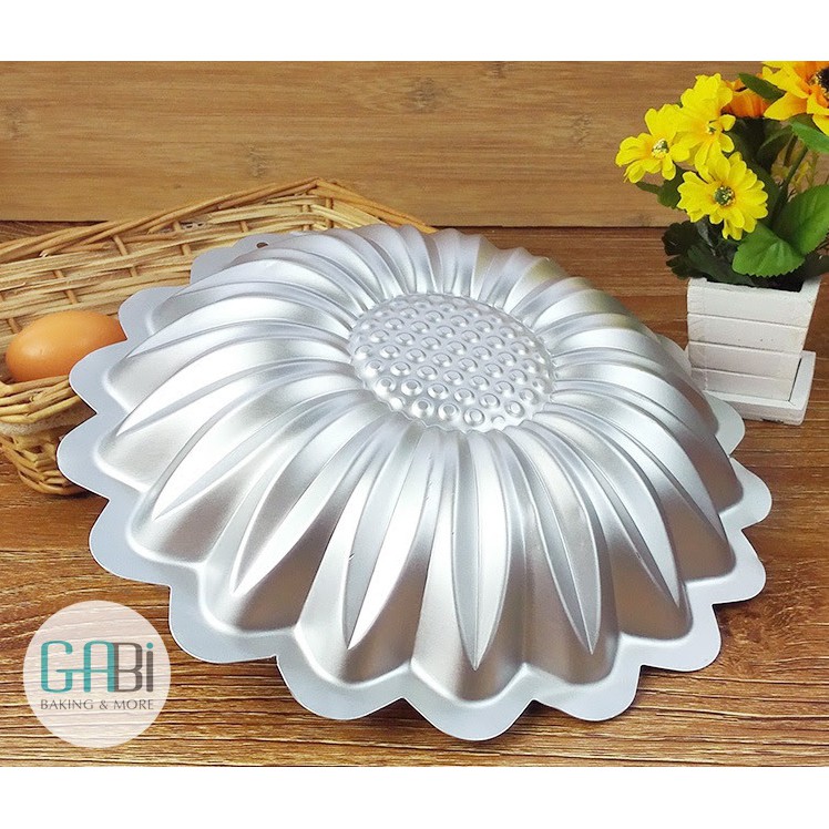 Khuôn gato 3D hoa hướng dương