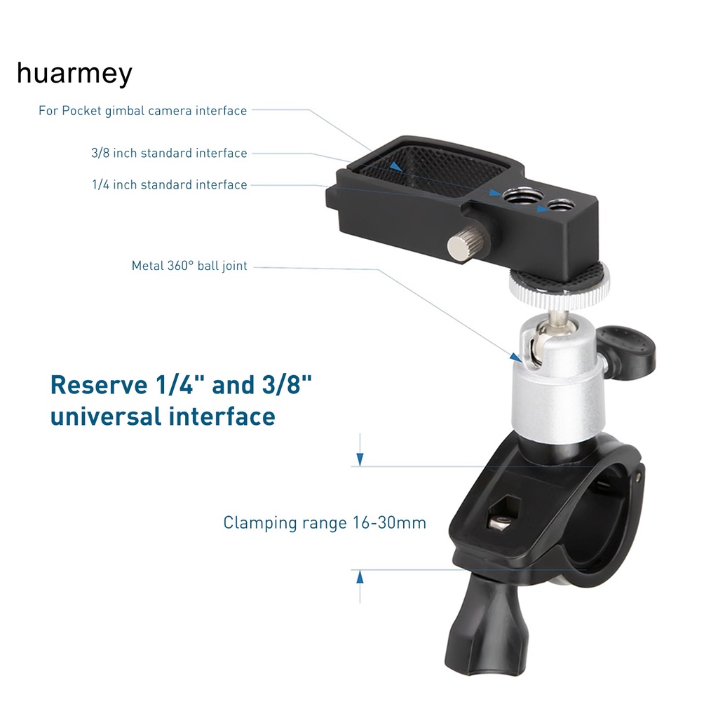 Phụ kiện giá đỡ chuyên dụng gắn xe đạp cho DJI POCKET 2 Osmo Gimbal Camera | BigBuy360 - bigbuy360.vn