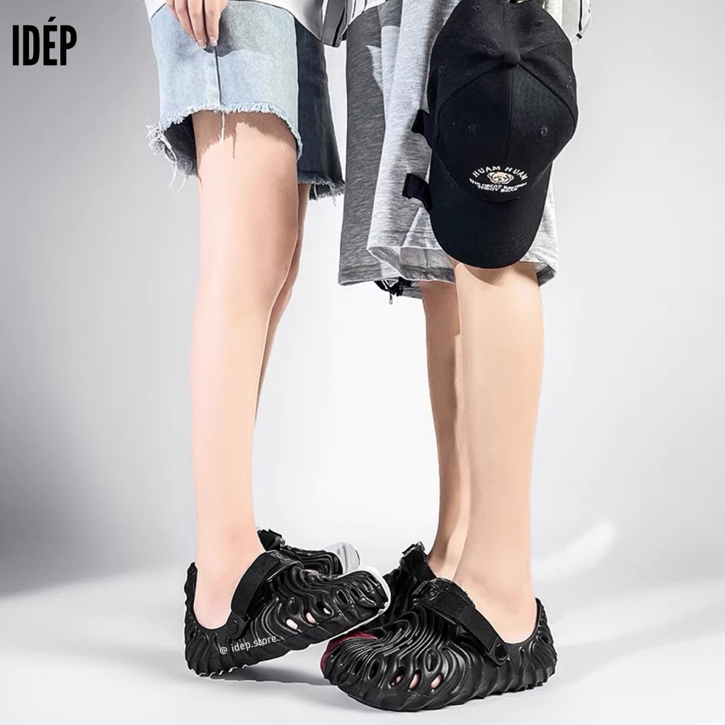 Dép sục lười nam lỗ gợn sóng đi biển Pollex Clog EVA đi biển- Giày sandal bít mũi nam EVA siêu nhẹ đi mưa GL059 - iDép