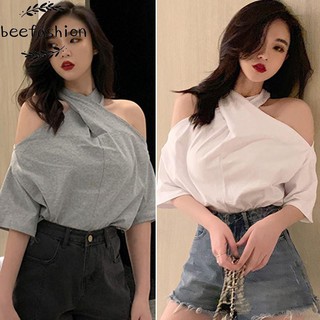 Áo Trễ Vai Thiết Kế Hở Lưng Quyến Rũ