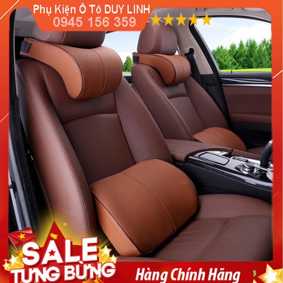 [Free Ship] Đệm dựa lưng gối đầu ghế ô tô , ghế văn phòng cao su non b