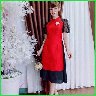 Áo Dài Cách Tân Nữ Đẹp Tết 2021 - Đầm Xuân Nữ 2021