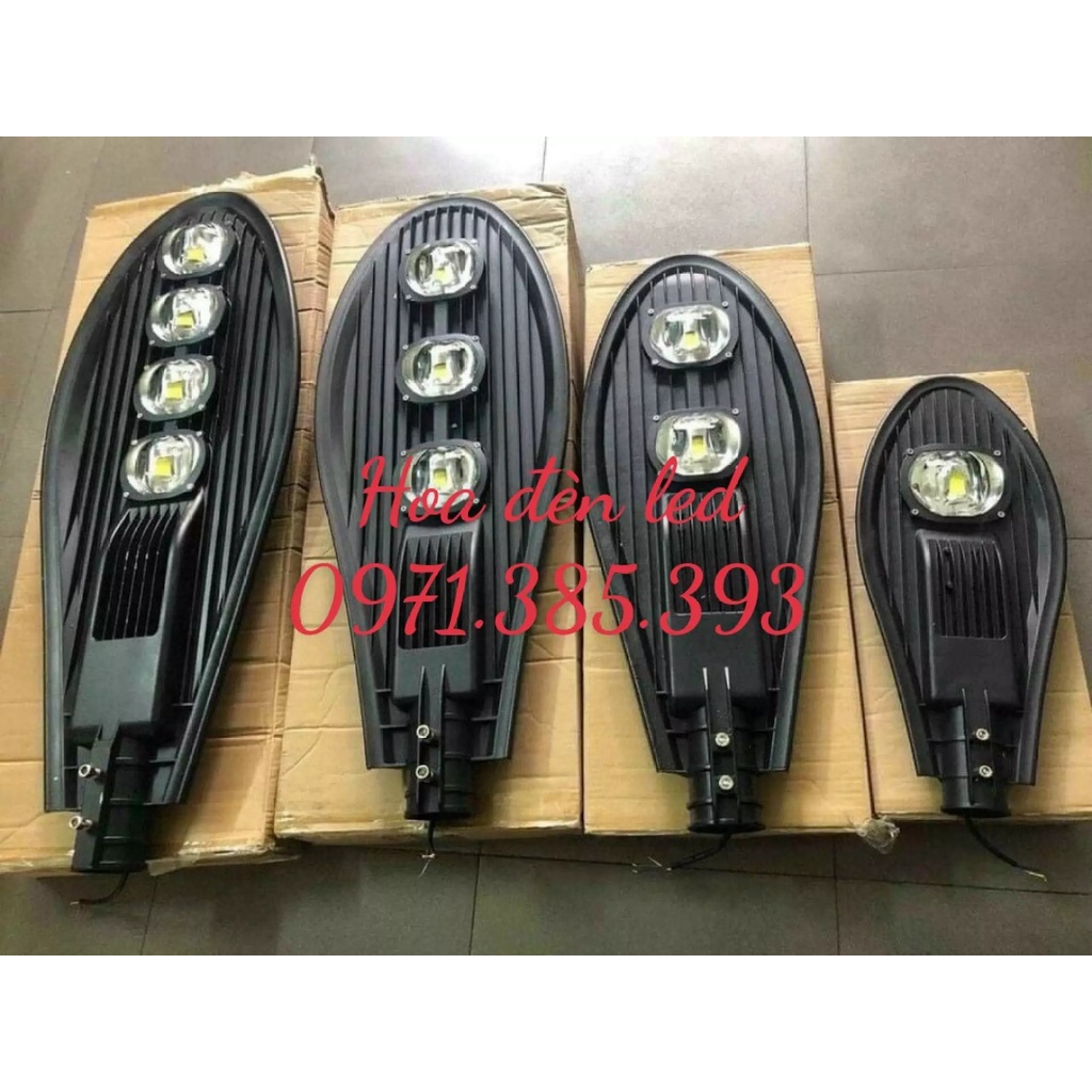 Đèn led chiếu sáng đường, đèn đường hình chiếc lá 200w, 150w, 100w, 50w siêu bền, tiết kiệm điện