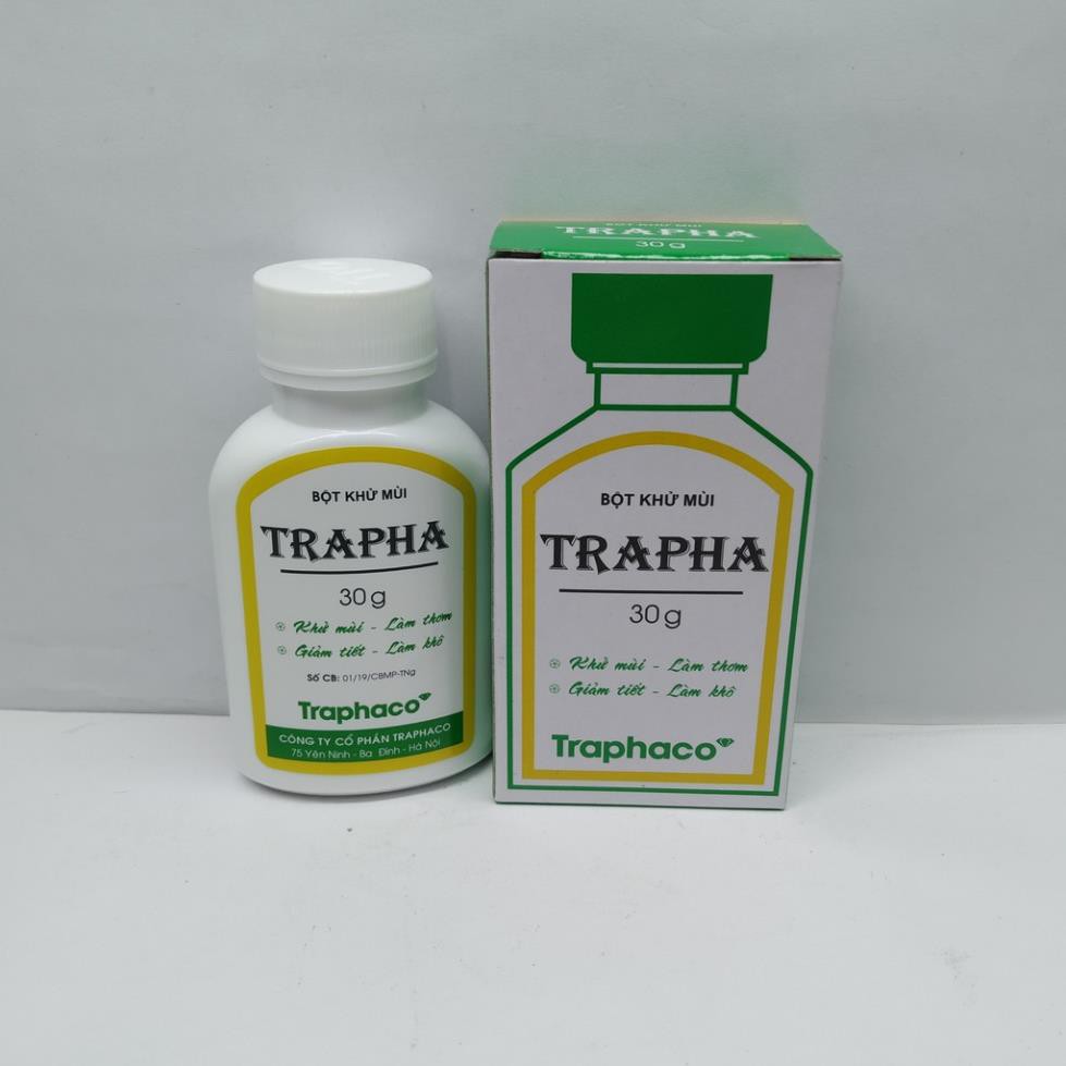 01 hộp Bột khử mùi Trapha 30g