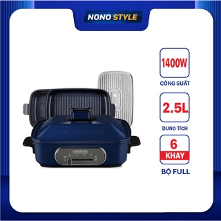 Nồi điện đa năng Morphy Richards MR9088 - Nồi nướng, lẩu đa năng - Kèm khay tiện lợi, chất lượng - BH 12 THÁNG