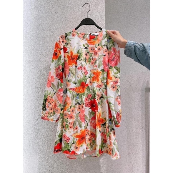 Váy hoa Zara chính hãng size L newtag