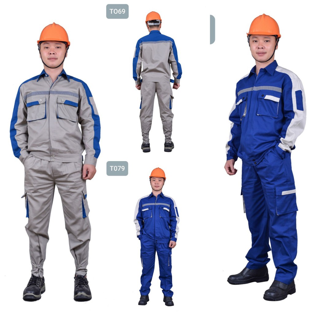 Combo 2 Quần Áo Bảo Hộ Lao Động, Quần Áo đồng phục giá Xưởng, hộ trợ in logo với số lượng lớn