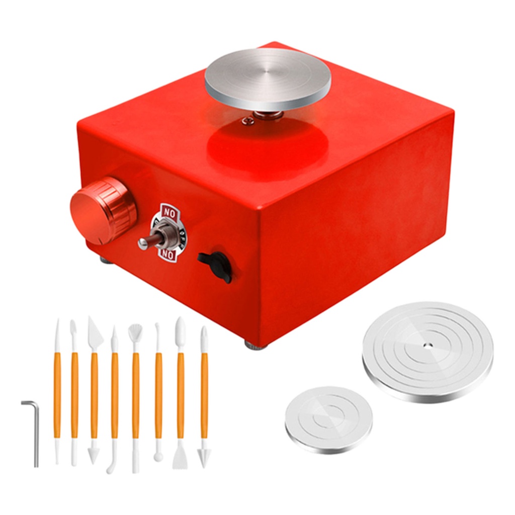 Máy Làm Gốm Sứ Mini Có Khay Xoay 45mm / 60mm / 100mm Cho Người Mới Bắt Đầu DIY