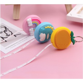 Thước dây đo, thước dây may đồ 1m50/60' có cuộn hộp nút bấm thu tự động tiện ích