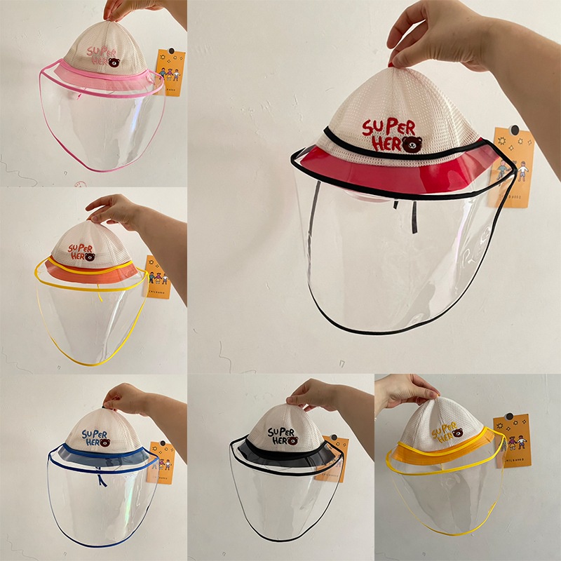 Mũ Tai Bèo Chống Rơi Thoáng Khí In Hình Gấu 7en Cho Bé