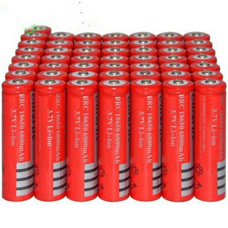 ( sỉ 10k)Pin sạc 18650 đầu nhọn đỏ