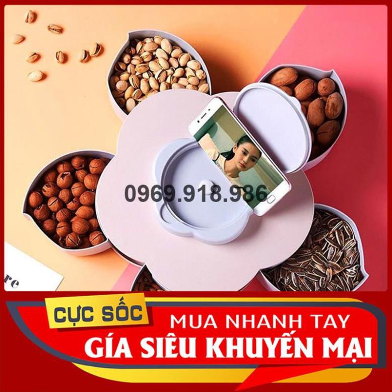 🍦 Hộp Đựng Bánh Kẹo Mứt Tết Xoay Tròn Nở Hoa 5 Cánh 1 Tầng Đẹp Cao Cấp Giá Gốc Sỉ Rẻ 🍏 Tổng Kho Gia Dụng An Giang 🍏