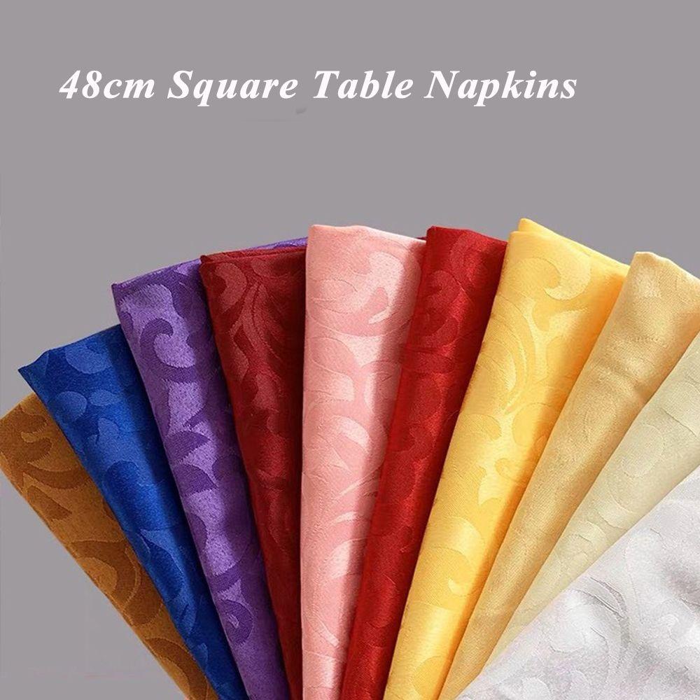 GOGOUP Khăn Ăn Polyester 48cm Bỏ Túi Trang Trí Bàn Tiệc Cưới