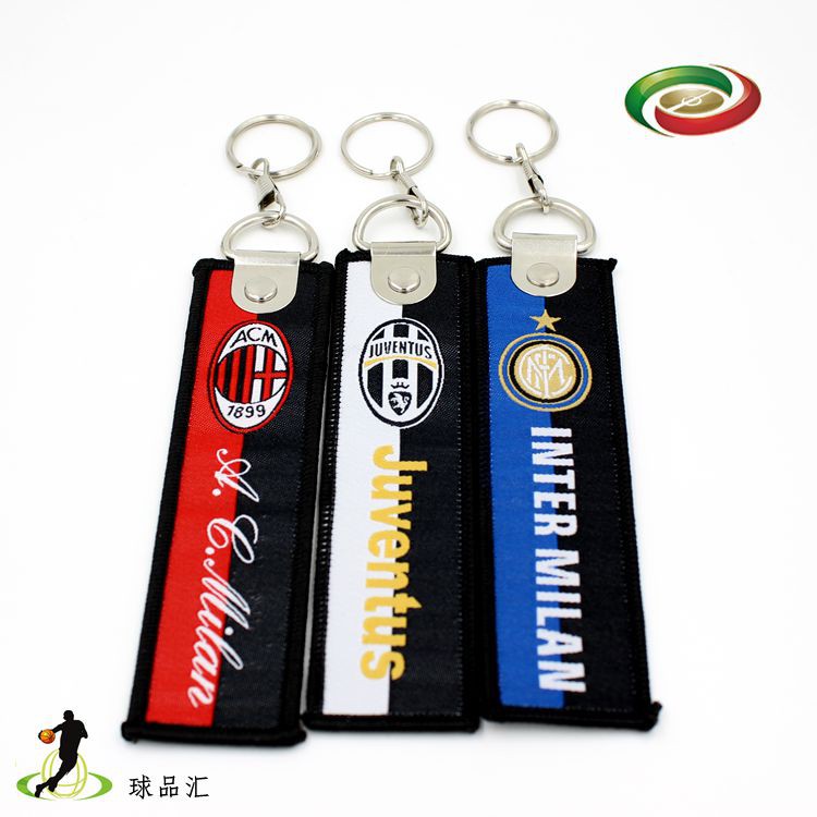 Móc Khóa Vải Bện Hình Logo Câu Lạc Bộ Bóng Đá Real Madrid/ Liverpool