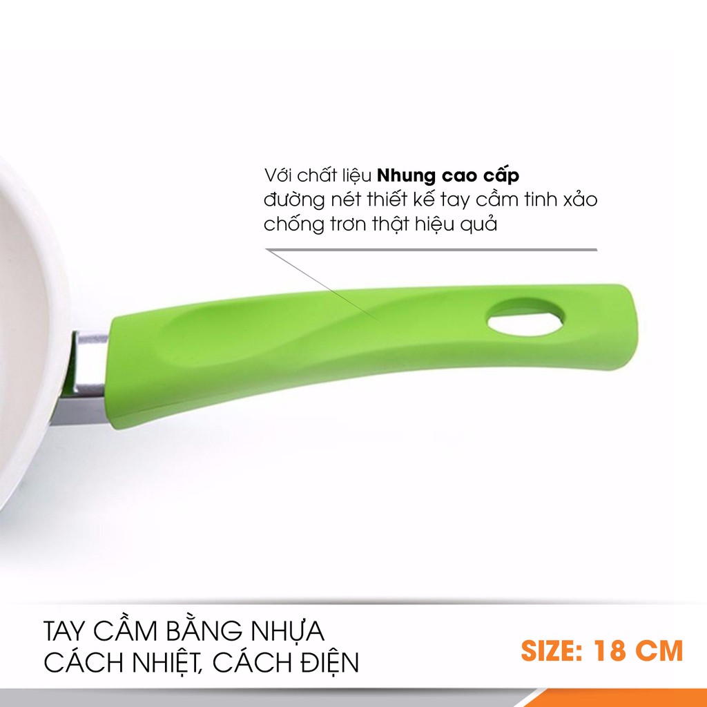 Chảo chống dính Ceramic 18cm COMET - CH11-18