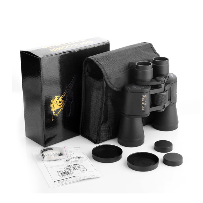 Ống nhòm 2 mắt Galileo thấu kính kích thước 20x50 tầm nhìn 1000m