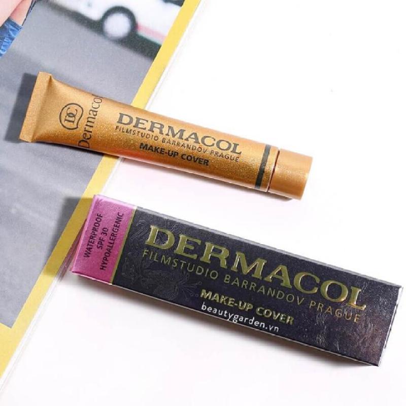 [Hàng mới về] Kem che khuyết điểm dạng lỏng Dermacol màu đỏ tiện dụng