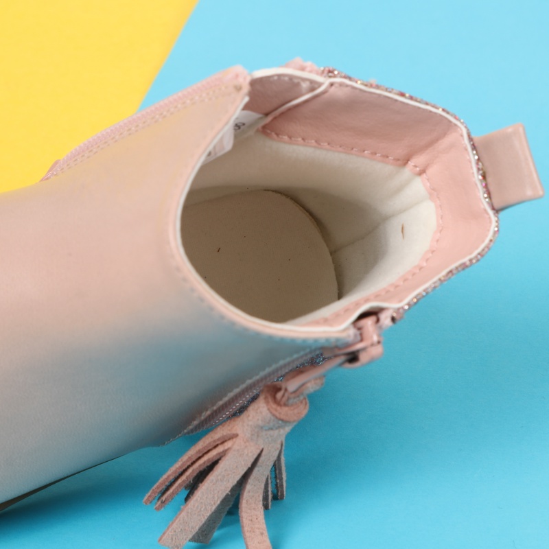 (26-30) giày bốt bé gái hãng BALABALA màu hồng kem 244242006366340