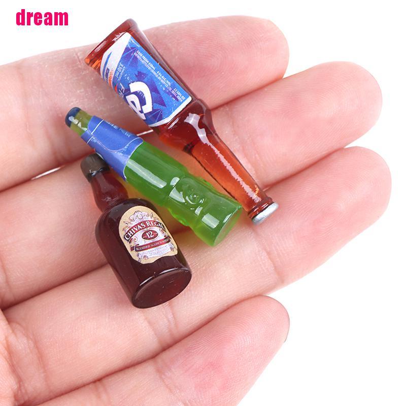 Bộ 10 Chai Rượu Vang Tỉ Lệ 1: 1 Trang Trí Nhà Búp Bê