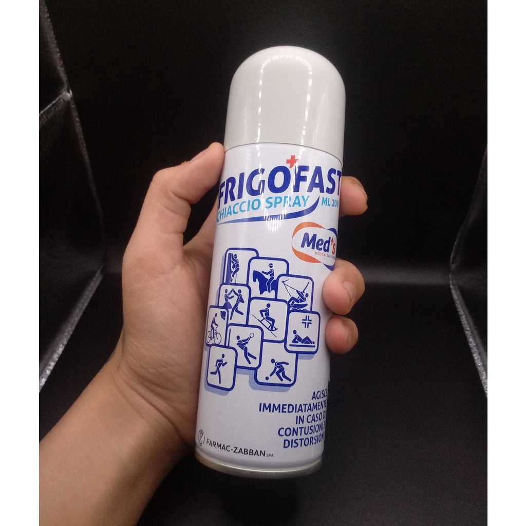 Bình xịt giảm đau FRIGOFAST, xịt lạnh chấn thương trong thể thao. MADE IN ITALY-CHÍNH HÃNG