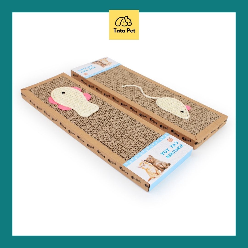 Thảm Cào Móng Cho Mèo Thiết Kế Trang Trí Hình Chuột Pet (CM11.4) TATAPET
