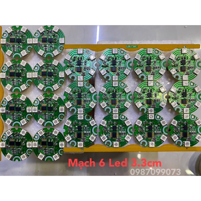 Mạch led thay thế cho đèn pha lê - mạch led đổi 7 màu