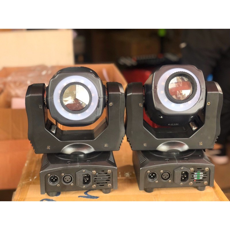 Đèn Sân Khấu Moving 60w logo 3 vòng siêu Sáng
