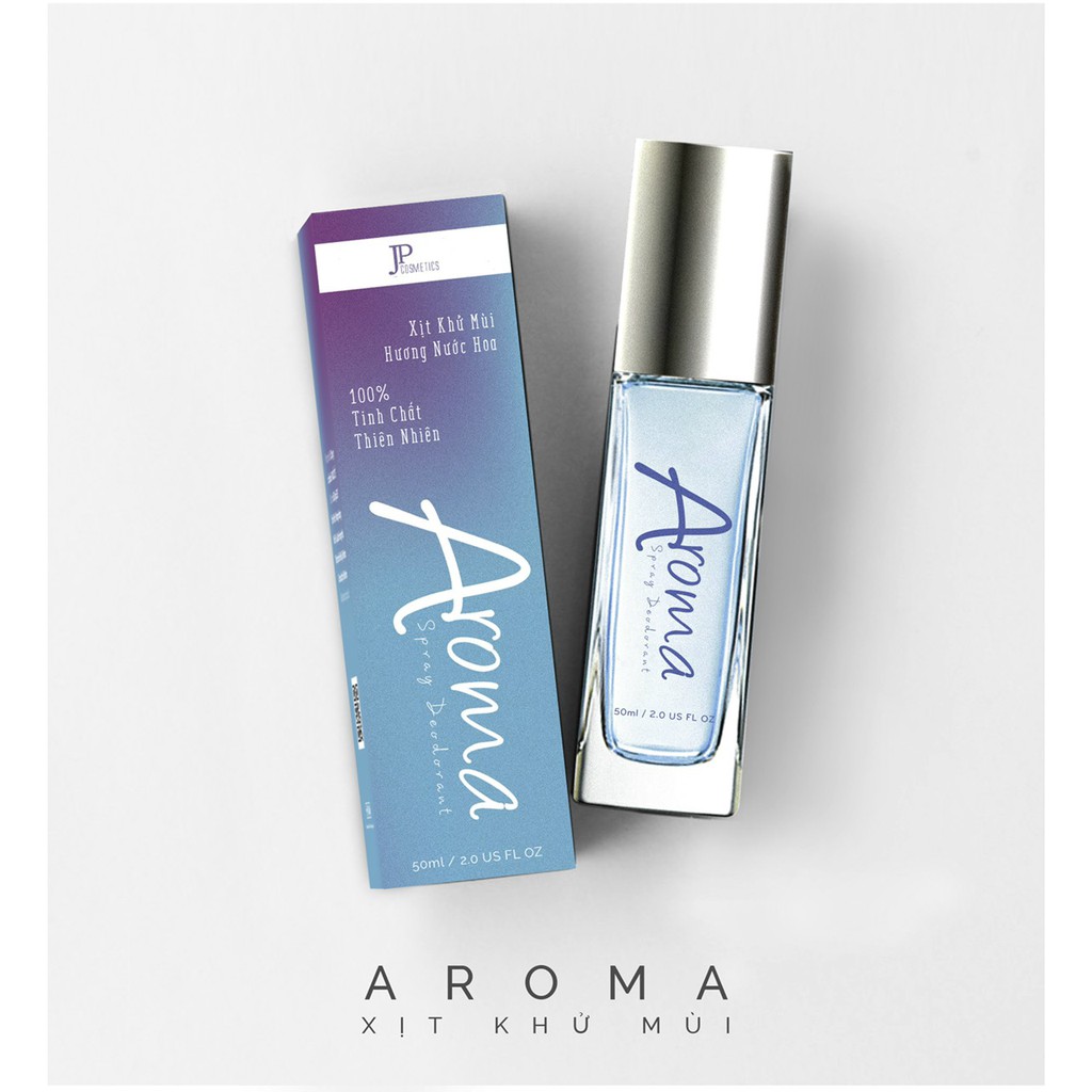 Xịt Khử Mùi AROMA 50ml - Làm Sạch Vùng Nách, Giúp Vùng Nách Khô Thoáng, Hương Nước Hoa Nhẹ Nhàng, Lưu Hương Lâu