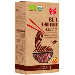 Bún gạo lứt hữu cơ Bích Chi 200g